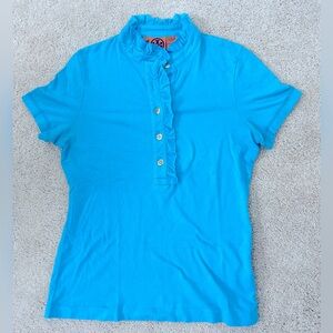 Tory Burch Ruffle Polo Shirt